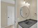 Well-lit bathroom features a sleek vanity and contemporary fixtures at 40 Twinshore Ct, Carmel, IN 46033