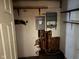 Basement with exposed electrical panel and shelving at 413 W 8Th St, Muncie, IN 47302