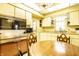 Functional kitchen with dining area, ample cabinetry, and modern appliances for convenient meal preparation and enjoyment at 424 E Vermont St, Indianapolis, IN 46202