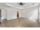 A spacious main bedroom features an ensuite bathroom and ample closet space at 5123 Oak Ridge Pl, Columbus, IN 47201