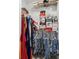 Organized walk-in closet features shelving for shoes, clothes, and storage for any potential home buyer at 5150 Bramwell Ln, Whitestown, IN 46075