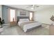 Serene main bedroom with a plush bed, soft lighting, and neutral tones for a relaxing retreat at 5150 Bramwell Ln, Whitestown, IN 46075