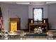 Community chapel with stained glass window at 5453 Happy Hollow # 73, Indianapolis, IN 46268