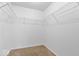 Walk-in closet features wire shelving at 5842 Minden Dr, Indianapolis, IN 46221