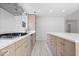 Clean kitchen with modern stainless steel appliances, gas range and stylish cabinets at 5842 Minden Dr, Indianapolis, IN 46221