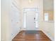 Inviting foyer with hardwood floors, coat closet, and lots of natural light at 7271 Catboat Ct, Fishers, IN 46038