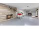 Partially finished basement featuring a stone fireplace and a pool table at 791 S Us Highway 31, Whiteland, IN 46184