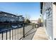 Spacious wooden deck with black railing, perfect for outdoor entertaining at 8194 Bostic Ct, Fishers, IN 46038