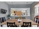 Chic dining space open to kitchen, creating an inclusive flow at 827 N Park Ave, Indianapolis, IN 46202