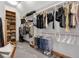 Spacious walk-in closet with custom shelving and rods for ample storage at 827 N Park Ave, Indianapolis, IN 46202