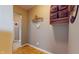 Hallway featuring neutral walls, decorative accents, and practical storage solutions for efficient space at 8536 Blue Marlin Dr, Indianapolis, IN 46239