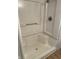 Updated shower with built-in bench and niche at 937 N Bosart Ave, Indianapolis, IN 46201