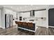 Spacious kitchen with stainless steel appliances, a center island, seating, and ample counter space at 10237 Sand Run Ln, Fortville, IN 46040