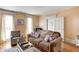 Comfortable living room area with lots of natural light at 110 E Hendricks St, Shelbyville, IN 46176