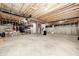 Unfinished basement featuring concrete floor and exposed ceiling, ready for customization and storage at 11598 Platt St, Noblesville, IN 46060