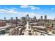 A beautiful aerial view of a downtown area with tree-lined streets at 1238 Alabama St, Indianapolis, IN 46202