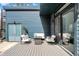 Outdoor patio with comfortable seating and a modern fire pit at 1238 Alabama St, Indianapolis, IN 46202