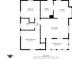 Detailed floor plan showcasing the layout of rooms, including the bedrooms, kitchen, and living areas at 1241 Brandt Dr, Indianapolis, IN 46241