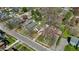 Aerial view featuring the house and its neighborhood, showcasing tree-lined streets and well-maintained properties at 136 W 43Rd St, Indianapolis, IN 46208