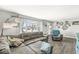 Cozy living room with a large sectional sofa and decor at 1710 Bittersweet Dr, Anderson, IN 46011