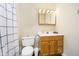 Cozy bathroom with wooden vanity, and a shower/tub combo at 2005 Dakota Dr, Noblesville, IN 46062