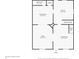 Detailed floor plan of the first floor, featuring living spaces and an office at 2023 Shelby St, Indianapolis, IN 46203