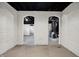 Unfinished basement featuring white brick archways and exposed mechanicals at 2352 N College Ave, Indianapolis, IN 46205