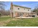 Spacious backyard featuring a wooden deck perfect for outdoor entertaining at 2539 S Edgewood Cv, Martinsville, IN 46151