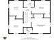 Second floor plan showcasing the bedroom and bathroom layout at 2539 S Edgewood Cv, Martinsville, IN 46151