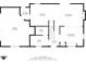 Main floor plan showcasing the layout of the kitchen, living room, and laundry at 2539 S Edgewood Cv, Martinsville, IN 46151