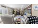 Spacious living room featuring a brick fireplace, two sofas, two chairs, and hardwood flooring at 2539 S Edgewood Cv, Martinsville, IN 46151