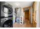 Laundry room with a washer, dryer, and mechanical equipment at 3721 S 575 W, Trafalgar, IN 46181