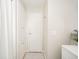 Bright bathroom with a modern vanity, new floors, and ample space at 3929 Lee St, Anderson, IN 46011