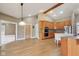 Bright kitchen with wooden cabinets, stainless steel appliances, and island at 400 S Prairie Trce, Muncie, IN 47304
