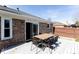Charming backyard with a patio table set for outdoor entertaining at 511 Windward Ln, Plainfield, IN 46168