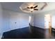 Large bedroom with wood floors, closet, and access to bathroom at 511 Windward Ln, Plainfield, IN 46168