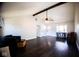 Spacious living room with wood floors, vaulted ceiling, bright light, and fresh, neutral paint at 511 Windward Ln, Plainfield, IN 46168