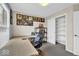 Bright home office space with a view of the window at 714 Breakers Ln, Fortville, IN 46040
