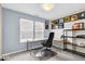 Comfortable home office with ample natural light and room for productivity at 714 Breakers Ln, Fortville, IN 46040