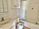 Modest bathroom with a bathtub and a vanity sink with some cosmetic imperfections at 7180 N State Road 42, Eminence, IN 46125