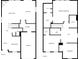 This detailed floor plan shows the layout of the first and second floors at 8808 Hosta Way, Indianapolis, IN 46113