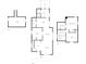 Floor plan showing layout of basement, kitchen, living room, bedrooms, and bathrooms at 902 N Anderson St, Elwood, IN 46036
