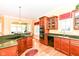 A well-equipped kitchen with granite countertops and stainless steel appliances at 10844 Fairwoods Dr, Fishers, IN 46037