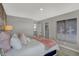 Bright bedroom offers ample natural light, closet access, and tranquil vibes at 11599 Aubrey Ln, Fishers, IN 46040