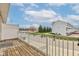 Relaxing balcony with string lights and a view of the well-maintained community at 12683 White Chapel Cir, Fishers, IN 46037