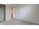 Bright bedroom with open door to bathroom. Neutral walls and carpet at 12683 White Chapel Cir, Fishers, IN 46037