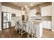 Spacious kitchen with stainless steel appliances and an island with barstool seating at 14910 Briarpatch Cir, Carmel, IN 46033