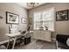 Comfortable home office with a large window and professional decor at 14910 Briarpatch Cir, Carmel, IN 46033