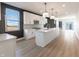 Spacious kitchen with a large island, pendant lighting, and modern appliances at 2053 Columbia Ave, Indianapolis, IN 46202