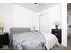 A tidy bedroom with plush carpeting, an airy feel, and simplistic decor at 2421 Grand Fir Dr, Greenwood, IN 46143